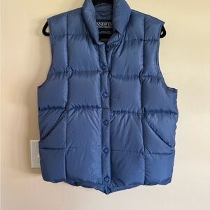 Lands' End Blue Puffer Vest